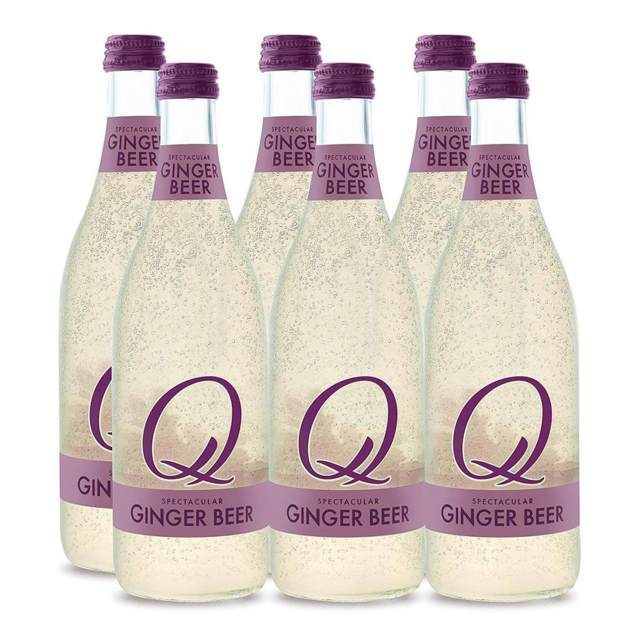 six bottles of Q Spectacular Ginger Beer