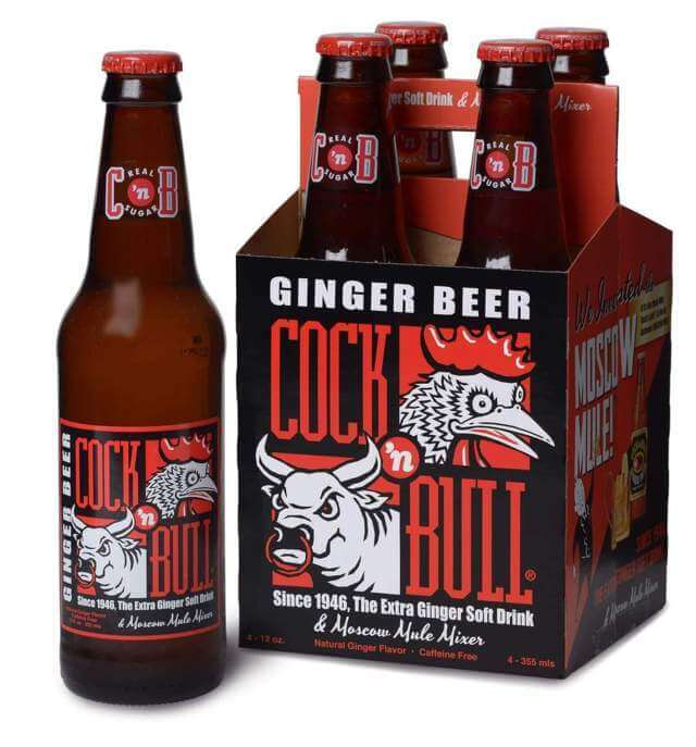 pack of Cock n Bull ginger beer 12 ounces