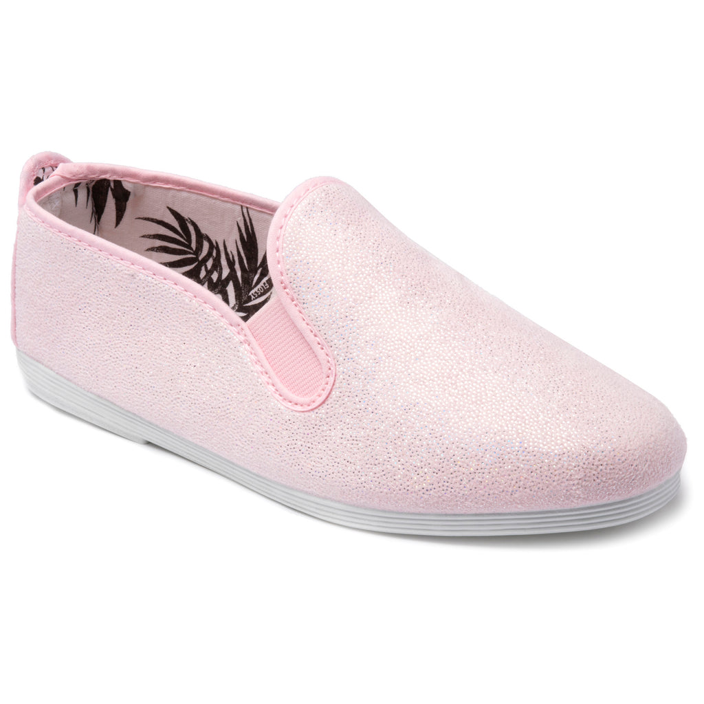 Womens Pink Sable Slip on Plimsoll 