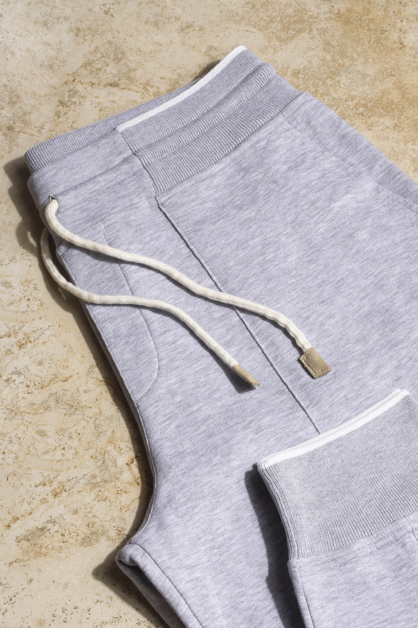 Light Grey Leisure Joggers - Made in Italy - Pini Parma