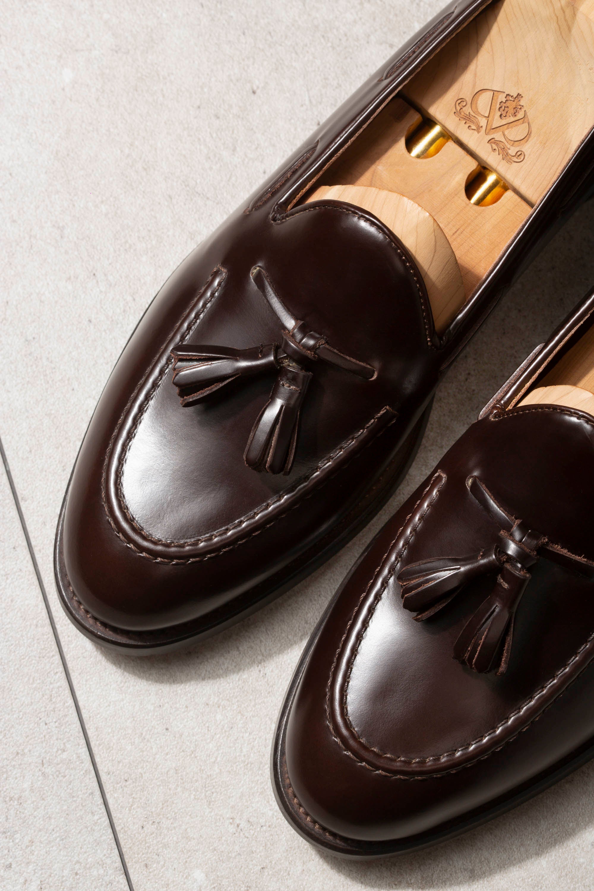 Dark brown tassel loafers - Made In Italy - Pini Parma
