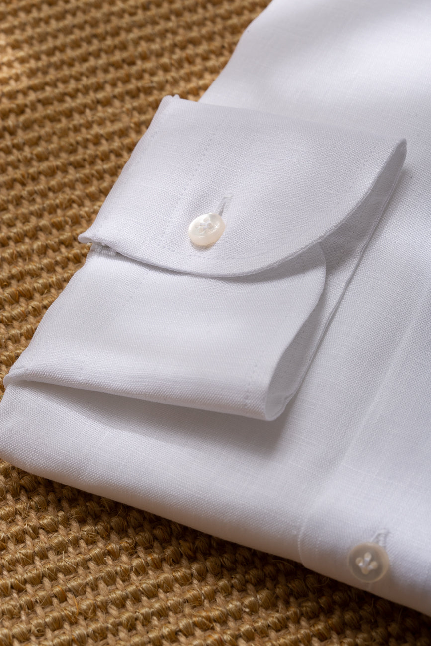 White linen shirt - Made in Italy - Pini Parma