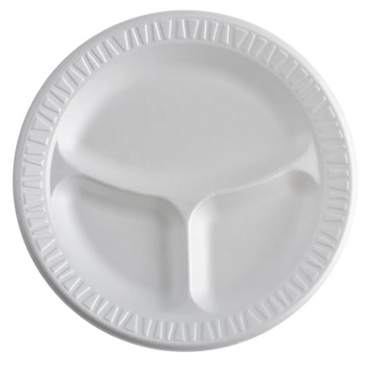 White Foam Plates, 9 inch - Pak-Man Food Packing Supply