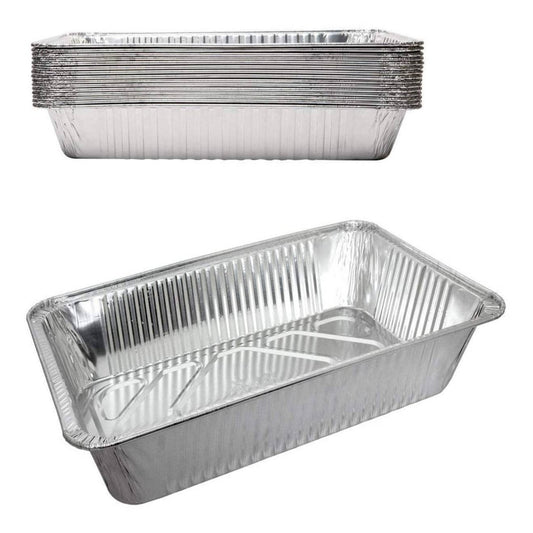 Case of Aluminum - 17⅔ x 14⅖ x 3⅛ - Disposable - Large Oval Rack Ro in  2023