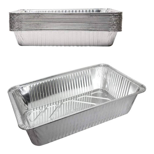 WS 705 Extra-Heavy Duty 1 lb. Oblong Aluminum Foil Pan 5.5 X 4.5 X 2  (Not Combo) - 1000/Case 