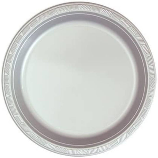 Hanna K 9 White Plastic Plate, 100 Count