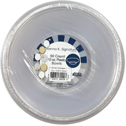 Blue Sky 40 Count Heavyweight Plastic Bowls, 12 oz., Clear