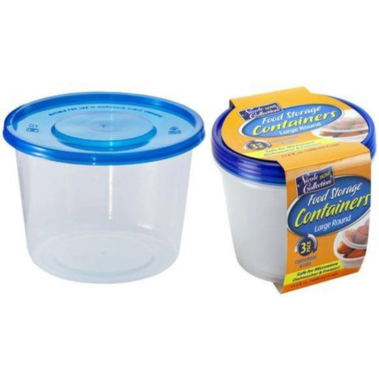 BULK Lightweight Clear Plastic Round Deli Container with Lids 8OZ –  OnlyOneStopShop