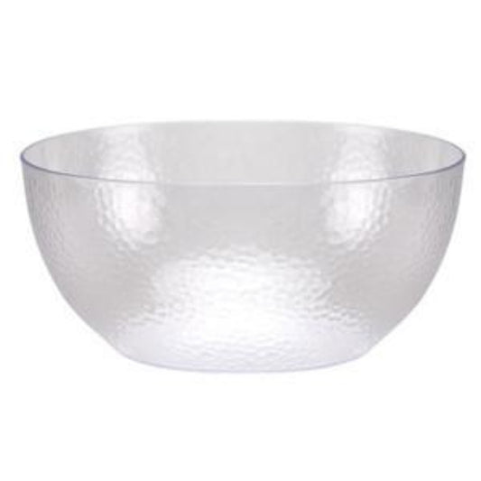 SOFT Plastic 320-ounce Serving Catering Bowls, Clear With Clear Lids, Set  of 2 15in X 15in X 6in 2 Bowls and 2 Covers 