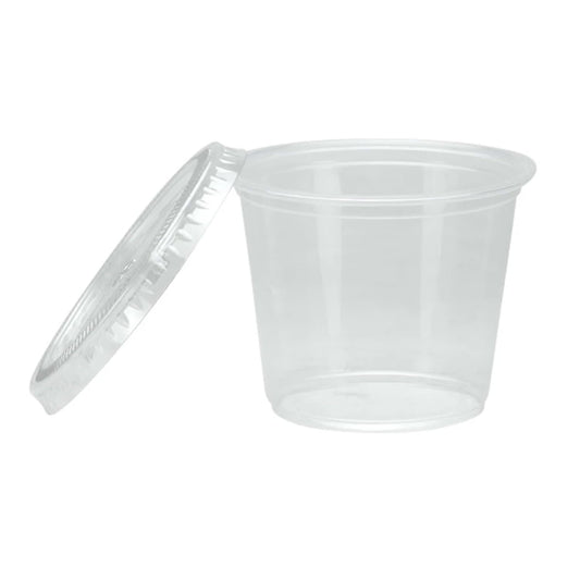 Tugerd 2 oz Portion Cups with Lids - 2500/2500 Combo Case