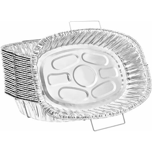Aluminum Disposable Durable Oval Roaster Pan Turkey Pan – EcoQuality Store