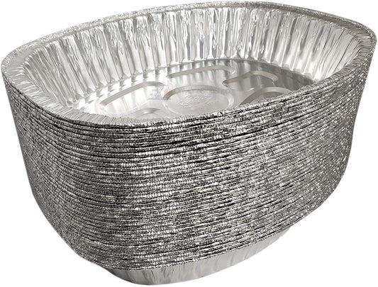 Heavy Duty Aluminum Foil Oval Rack Roaster With Handle 18.25 L X