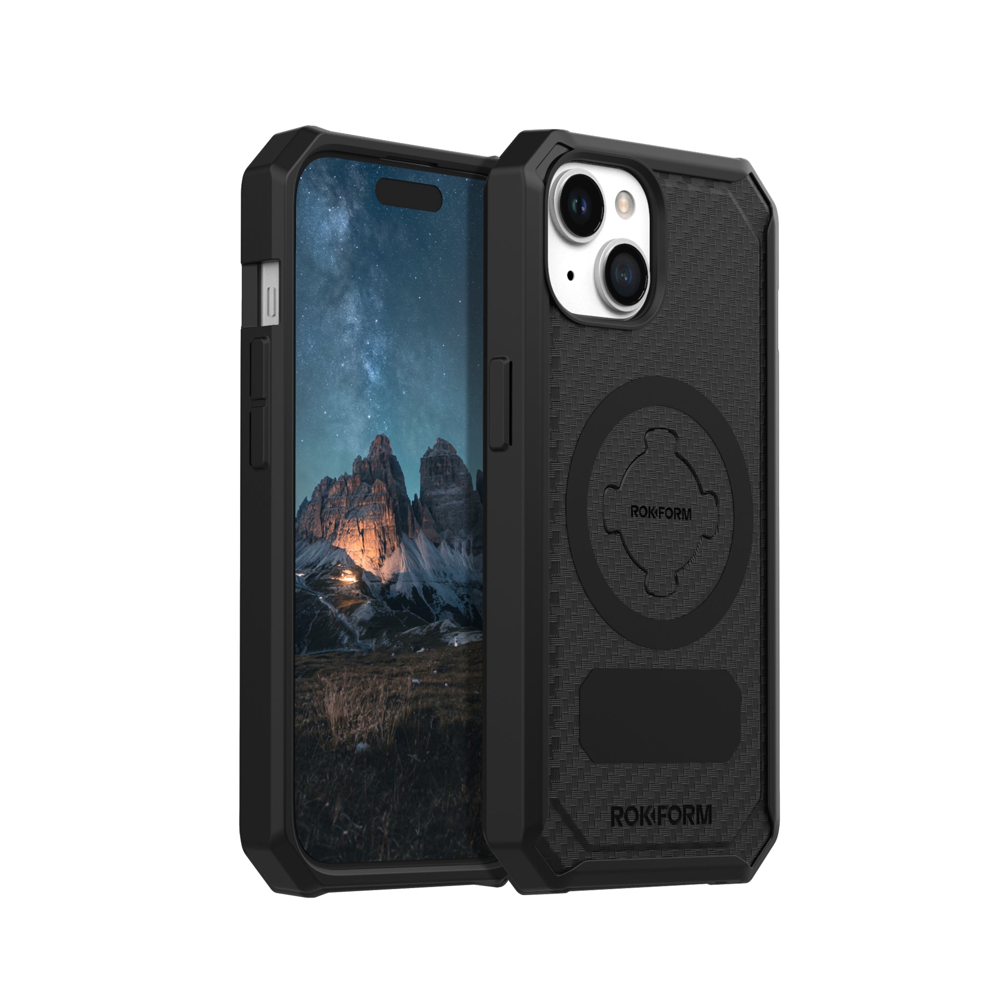Rokform - iPhone 15 Pro Case, Rugged Series, Magnetic, 15 Pro, Black