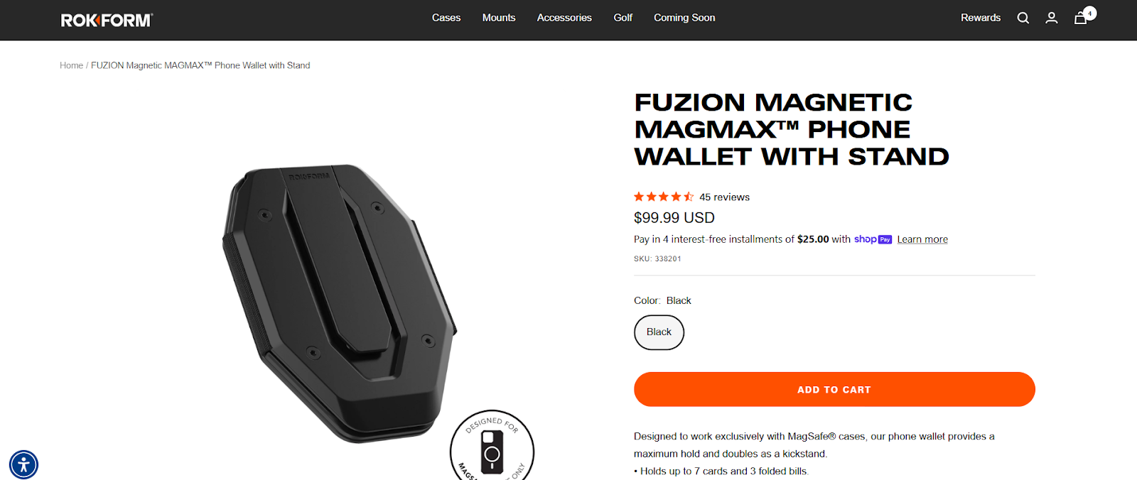 Going from wallet to kickstand is easy with magnetic phone case accessories like our FUZIONMagnetic MAGMAX™ Phone Wallet with Stand.