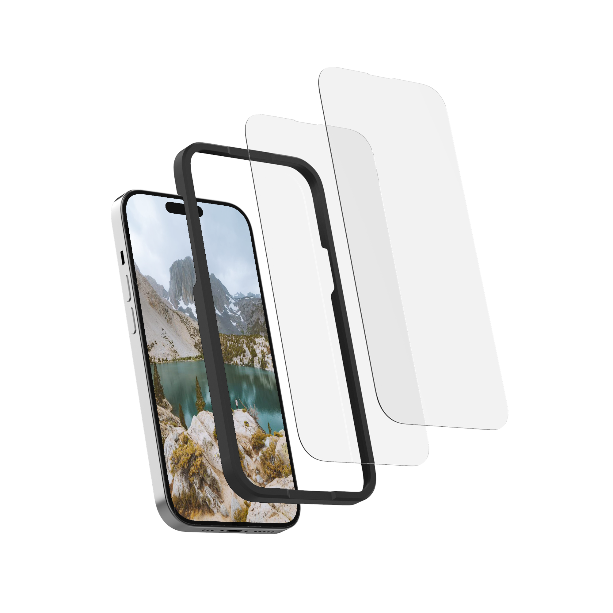 Spigen Glas.tR EZ Fit Verre Trempé pour iPhone 15 Pro Max, 2