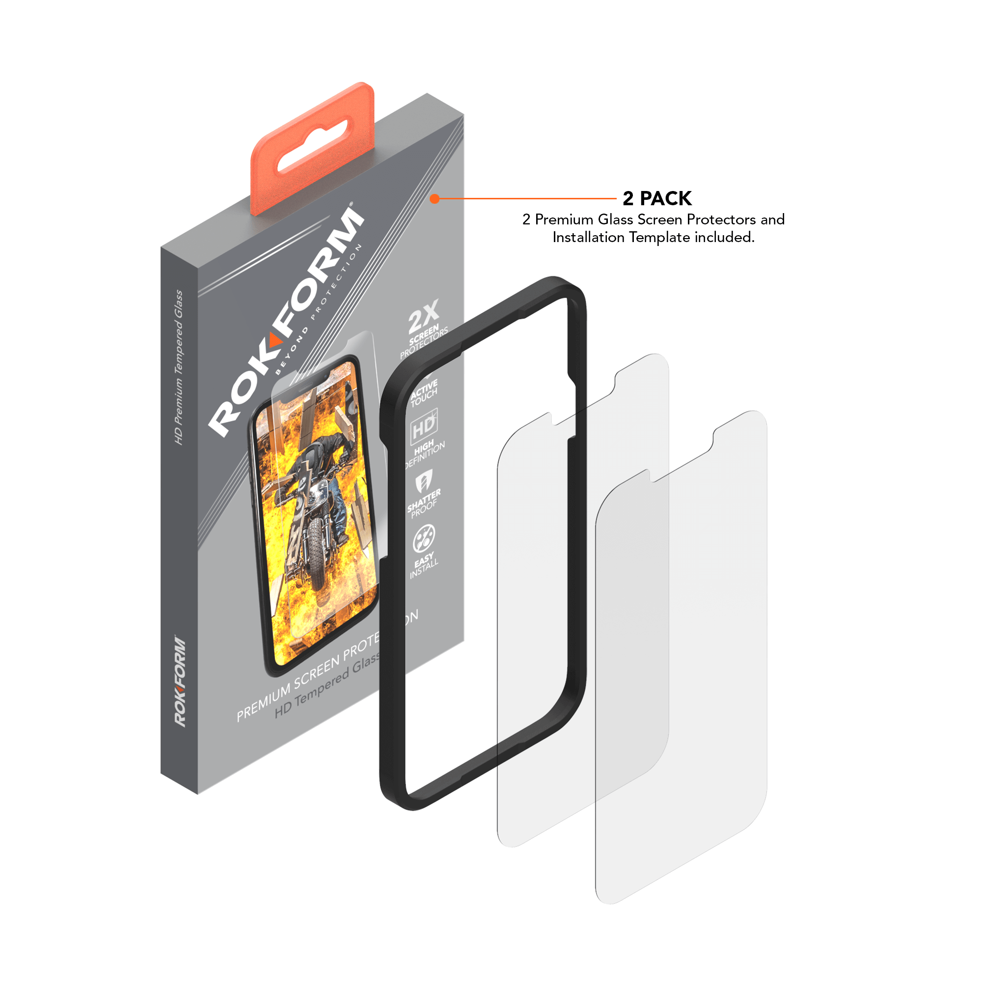 iPhone 13 Pro Tempered Screen Protector Pack)