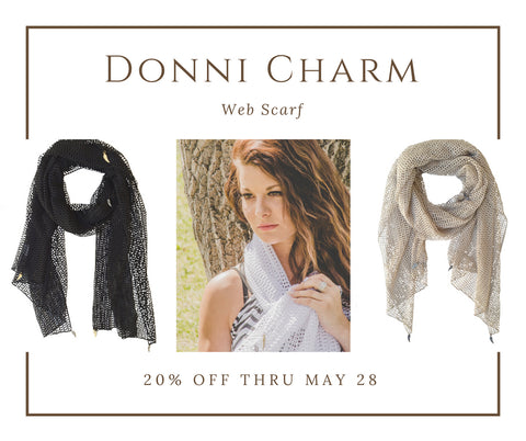 Donni Charm Web Scarf - Met Gala Inspiration