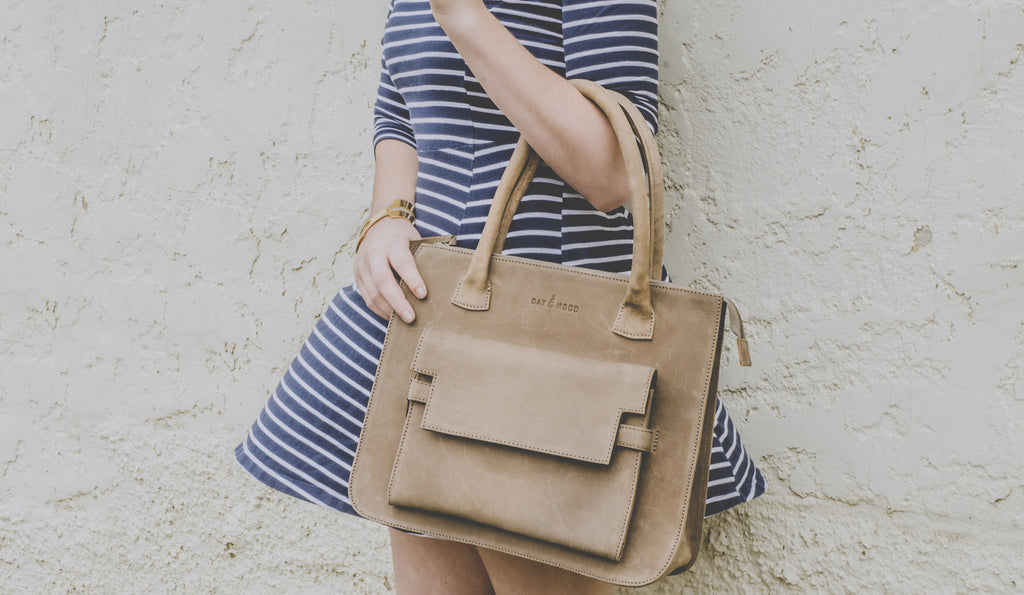 Shop Online - Day & Mood &quot;Iris Vintage Grey Leather Satchel Handbag&quot; – Handbag Tailor