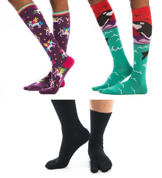 3 Pairs Flip Flop Socks Tabi Split Toe Socks Toe Socks for Men Women  Supplies, White
