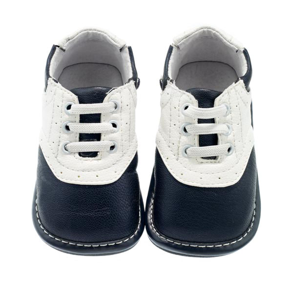 Jack \u0026 Lily Brogue Navy \u0026 White Shoes 