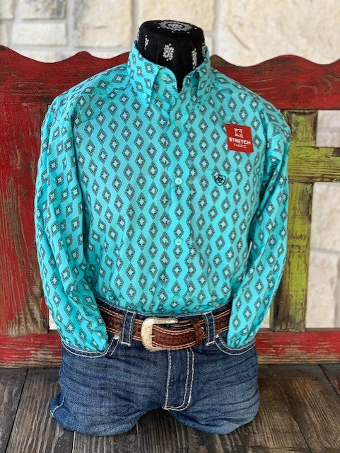 turquoise cowboy shirt