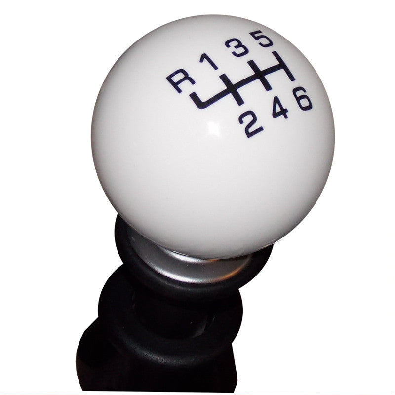 Qualifier White BRZ 6 Speed Pattern Shift Knob