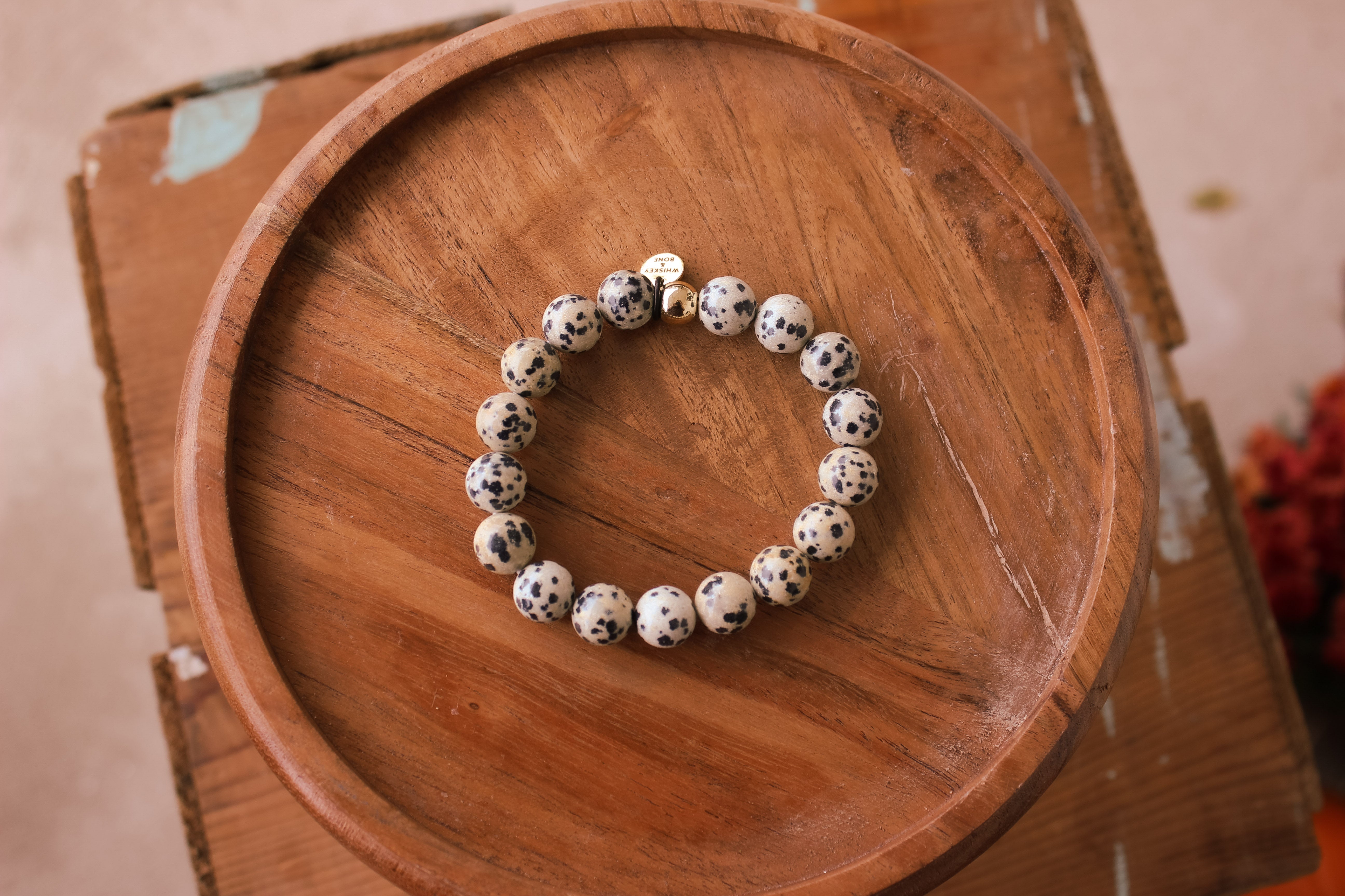 Street Polka Dot】Dalmatian Jasper Bracelet - Shop kumia Bracelets - Pinkoi