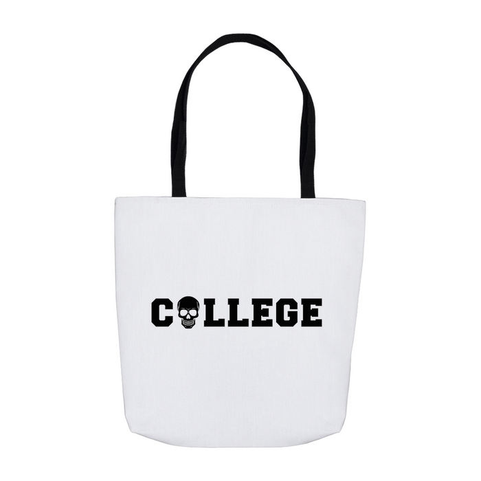 College Skull Tote