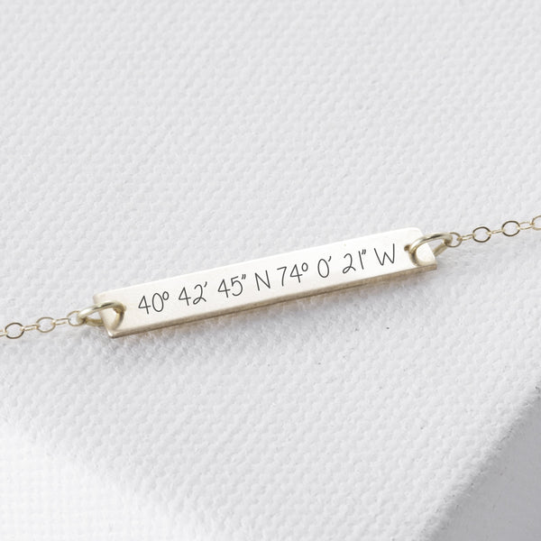 coordinates bracelet