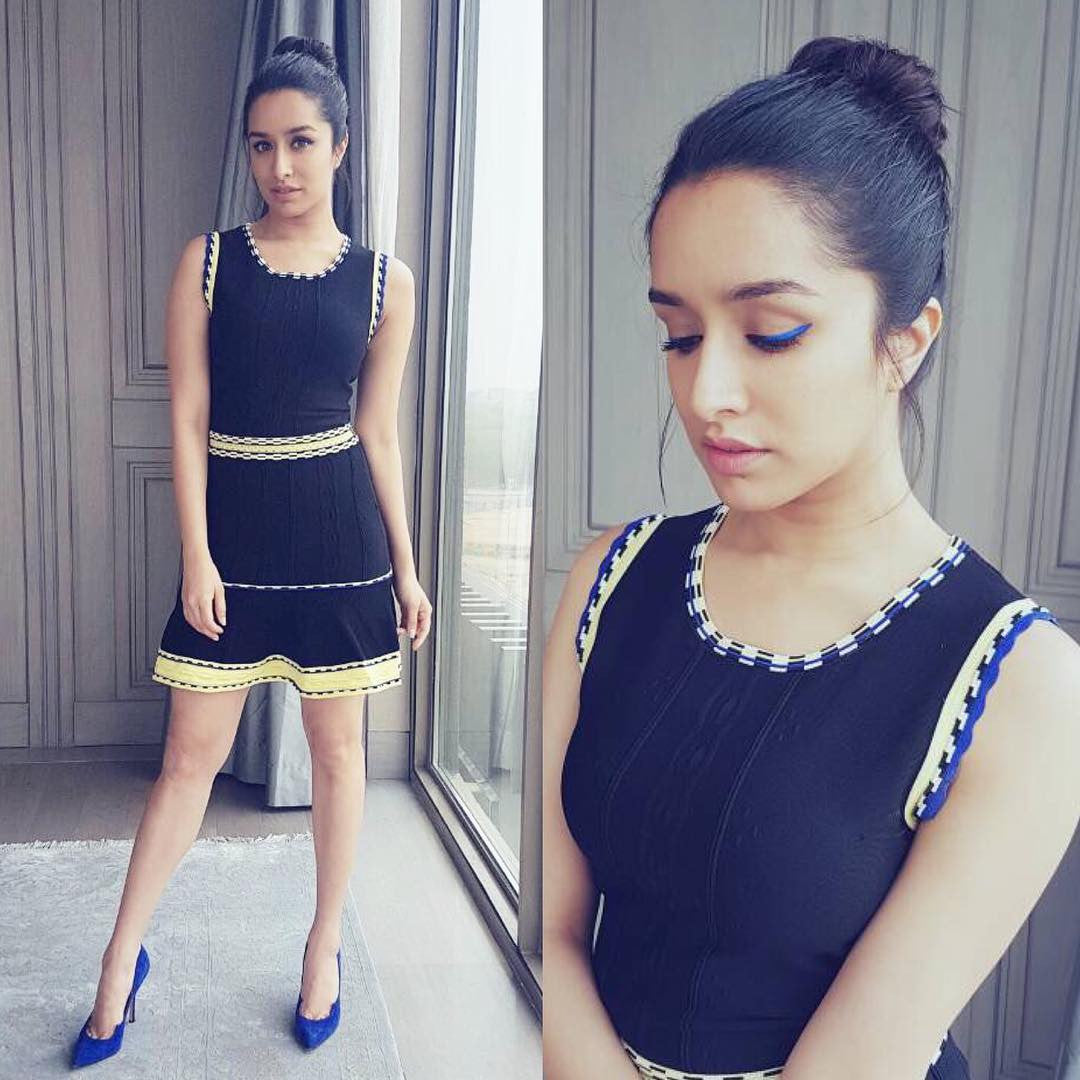 Shraddha Kapoor Looked Gorgeous in Sandro Paris's Designer Dress at "Half Girlfriend" Promotional Event