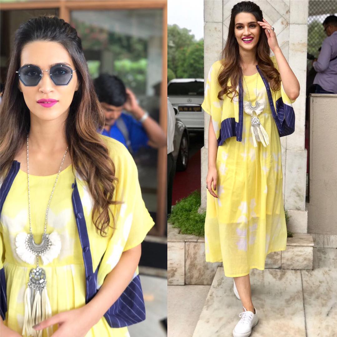 Kriti Sanon Looked Like A Sunshine in Her Easy Breezy Style For The Promotions Of Bareilly Ki Barfi