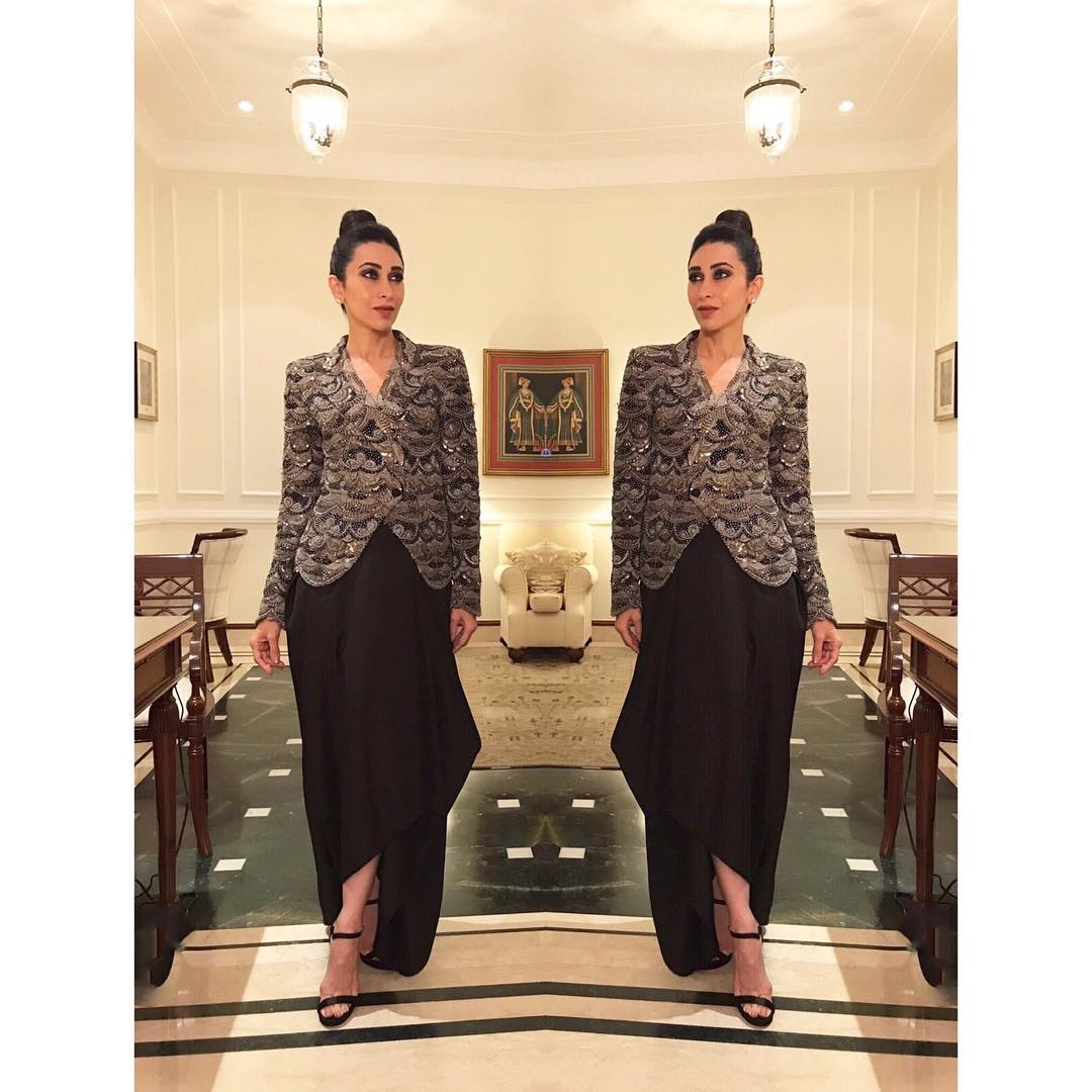 Karishma Kapoor Sure Is Nailing The Whole Comfortably Western Look In Anamika Khanna Ensemble