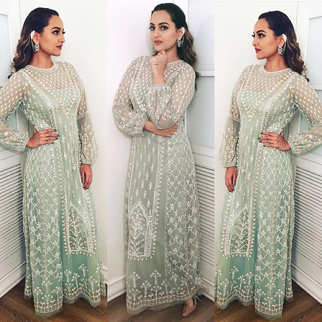 Hit Or Miss: Sonakshi Sinha's In Beautiful Ethnic Outfit On The Sets Of Om Shanti Om