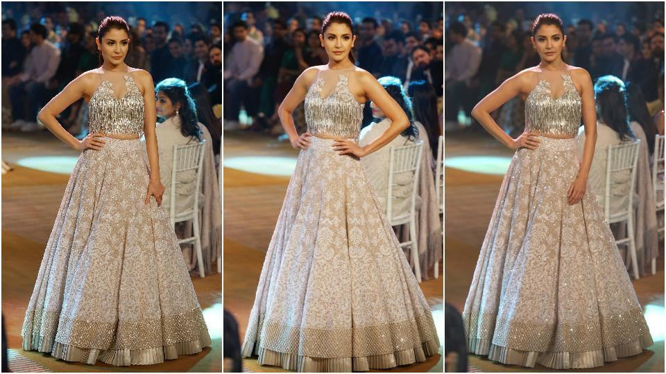 Anushka  Sharma Walked The Ramp For Manish Malhotra At The Mijwan Summer 2017 Fashion Show