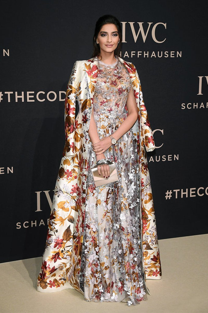 Sonam Kapoor in Ralph & Russo designer dress western wear attends the Decoding the Beauty of Time Gala Dinner
