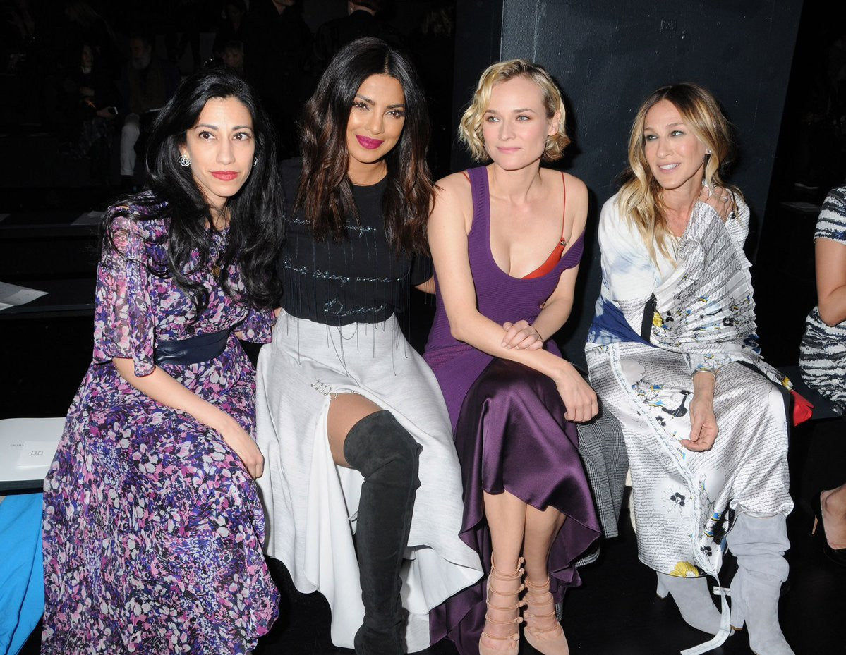 Huma Abedin, Priyanka Chopra, Diane Kruger, and Sarah Jessica Parker attend the Prabal Gurung collection during, New York Fashion Week