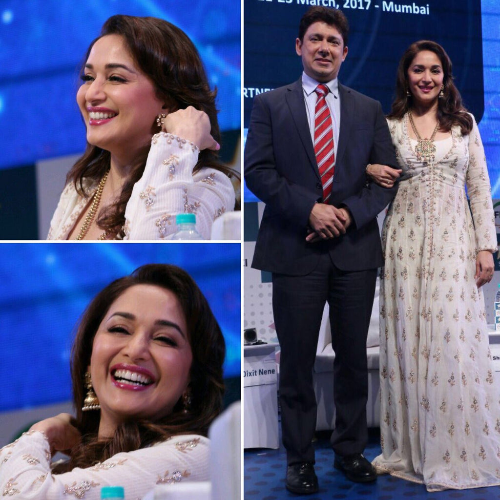 Madhuri Dixit in Anita Dongre at the Film Festival 