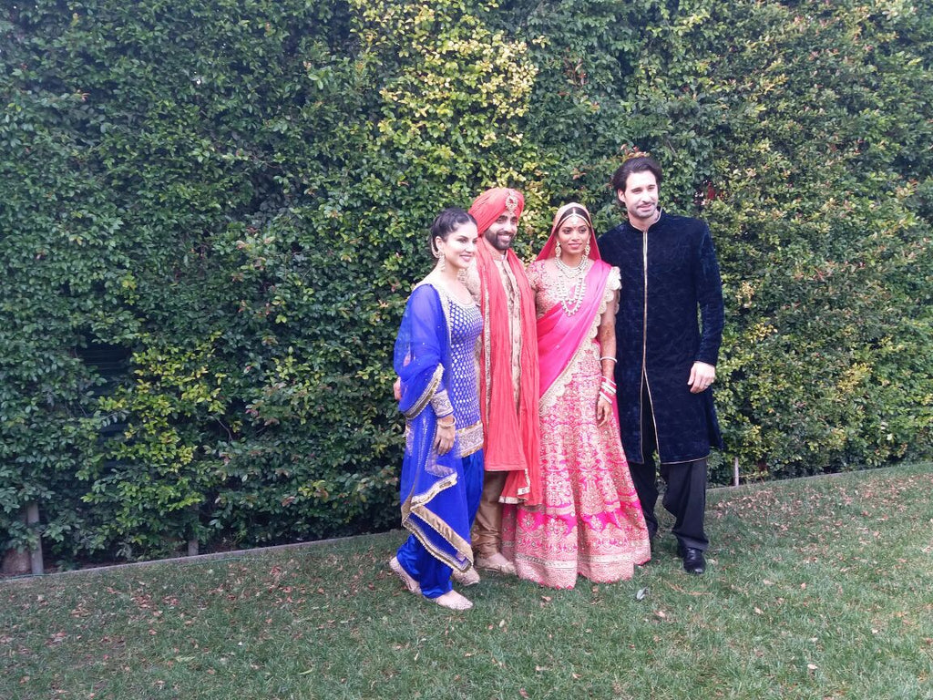 sunny-leone-images-in-her-brothers-wedding