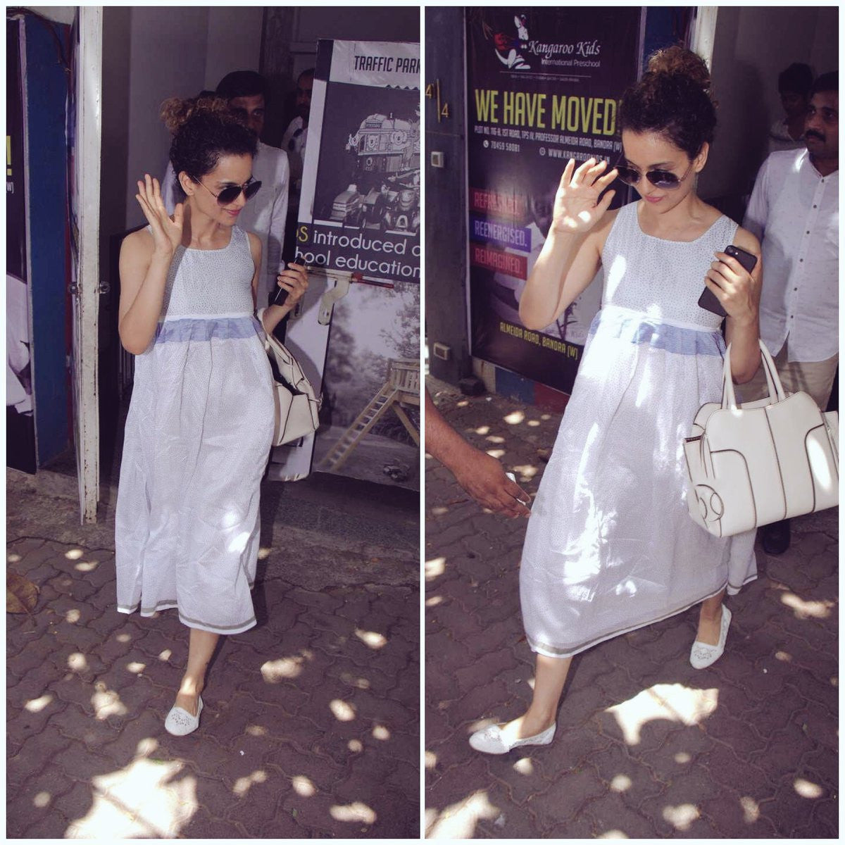 Kangana Ranaut Looked Cool in White Summer Outfit