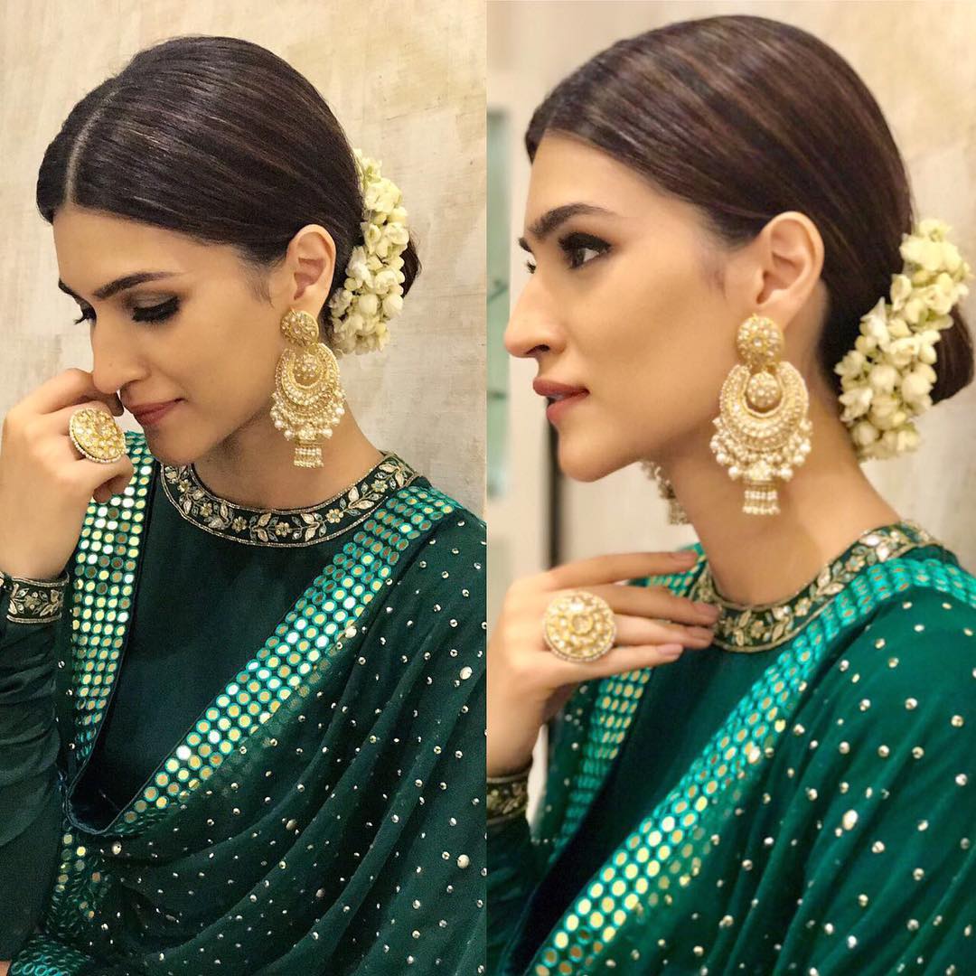 Kriti Sanon is Totally Nailing in Green Designer Lehenga By Sukriti And Aakriti