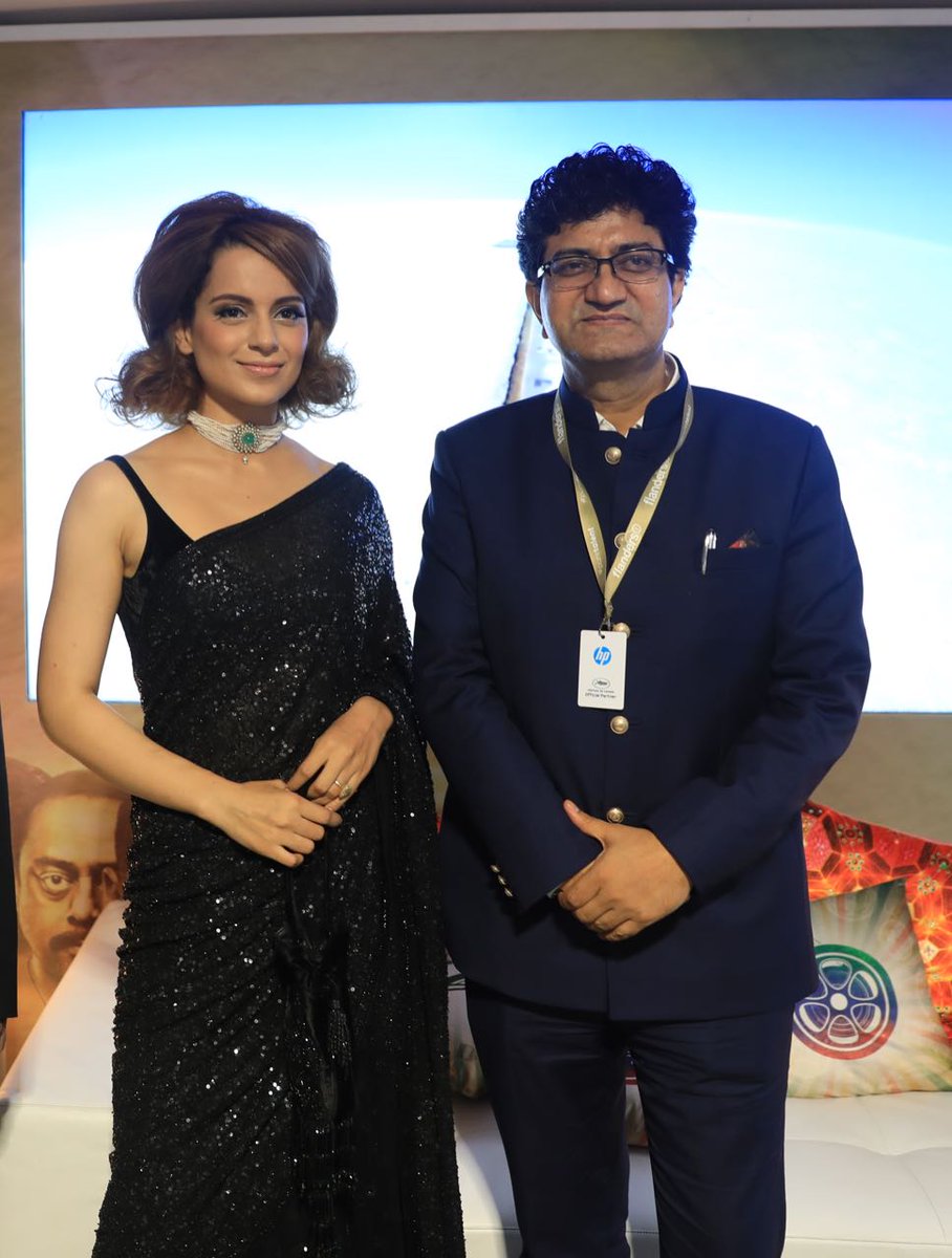 Kangana Ranaut in Sabyasachi's Black Colored Saree at Cannes