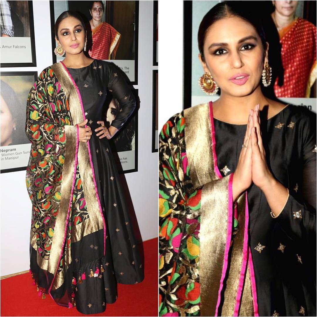 Huma Qureshi Dazzles In This Matsya’s  Designer Anarkali Suit… Literally!