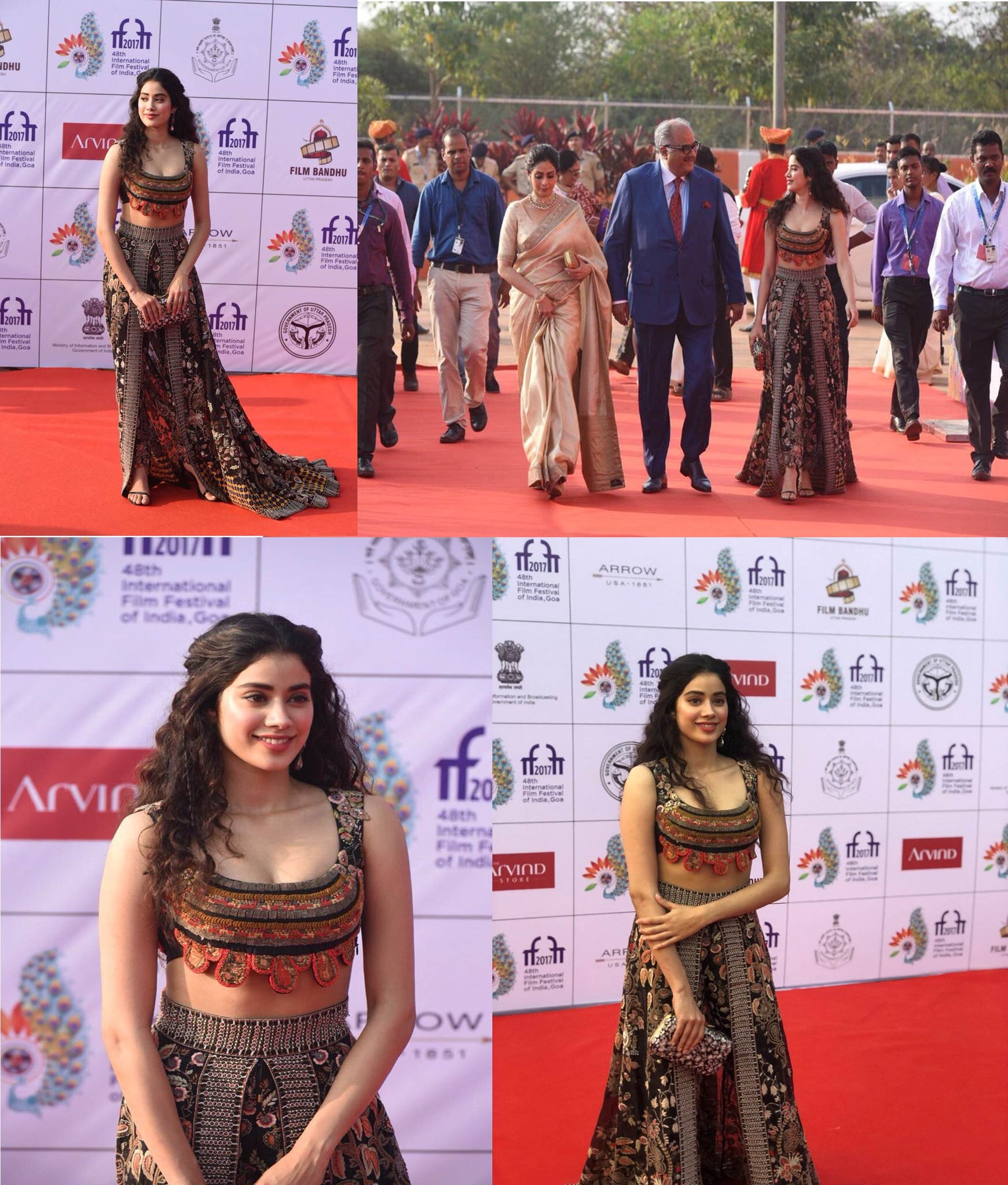 Jahnvi Kapoor in Beautiful Anamika Khanna's Dress 