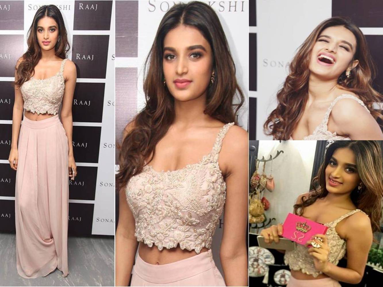 Nidhhi Agerwal’s Ditches Her Monotone Style At A Store Launch Event
