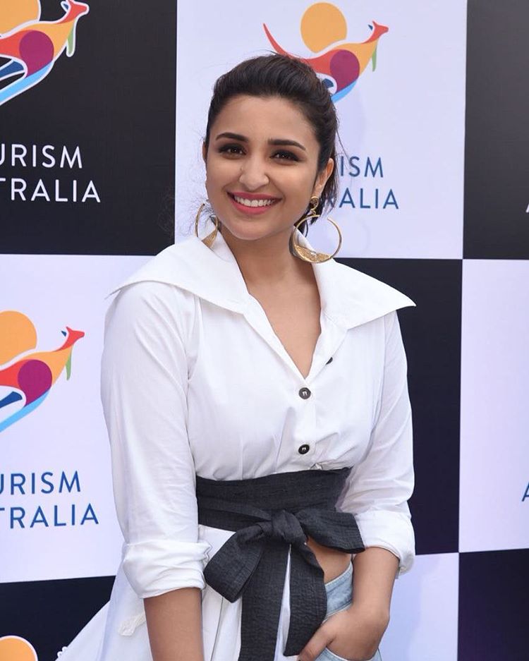 Parineeti Chopra Wears White Shirt In A Modern Way