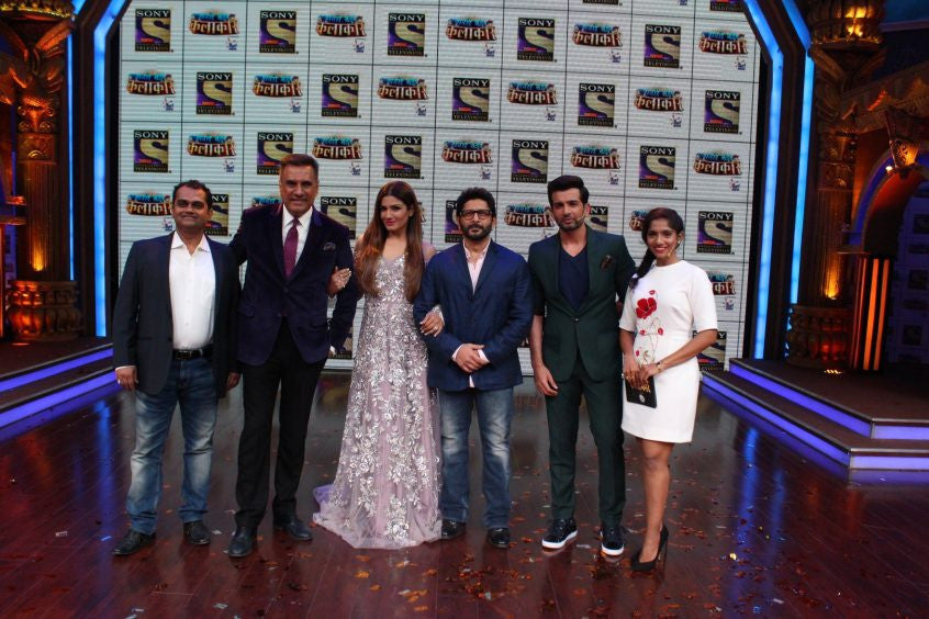 Raveena Tandon  Looked Hot In This Designer Dress At The Launch Of New Reality Show “Sabse Bada Kalakar”