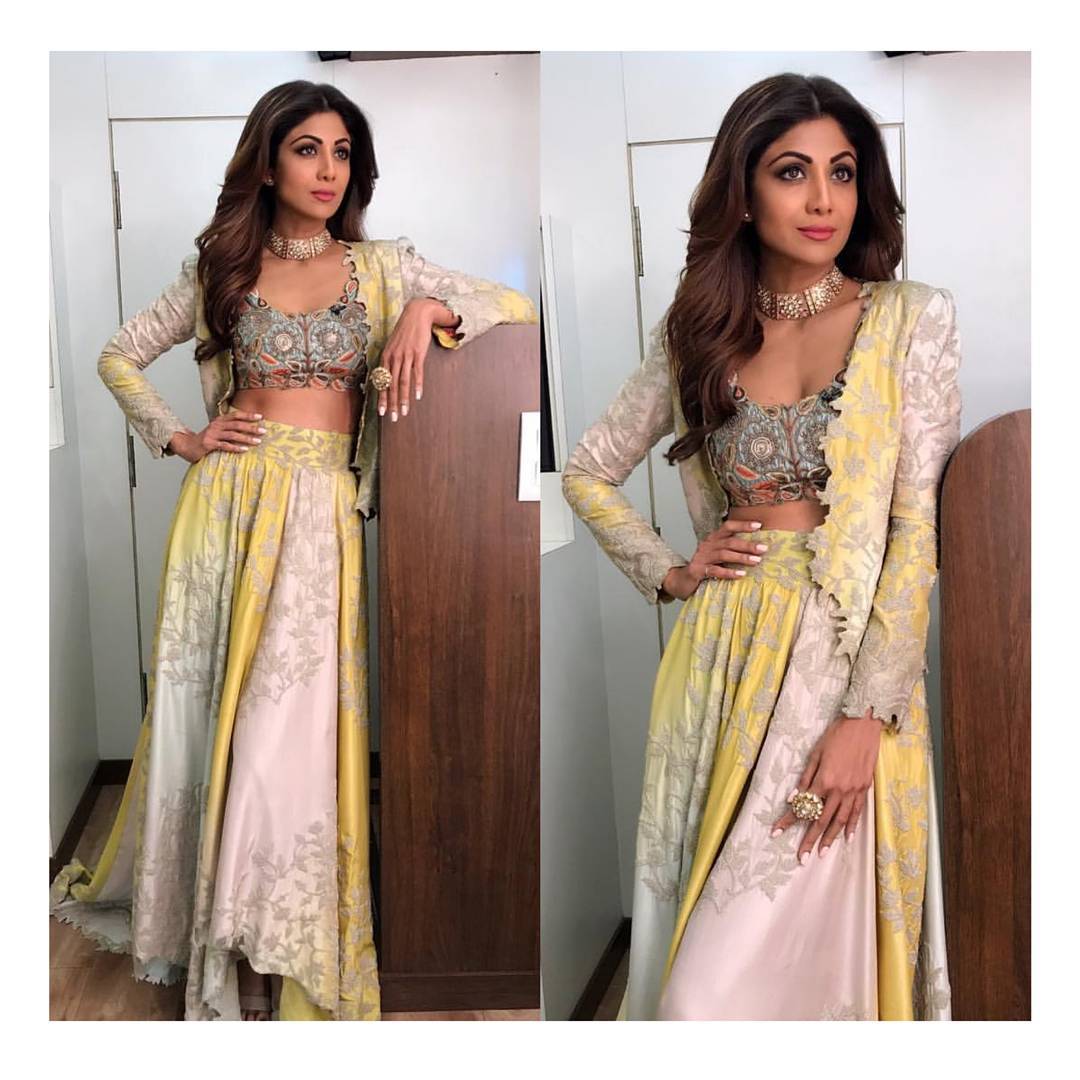 Shilpa Shetty's desi orange outfit will give you major style goals