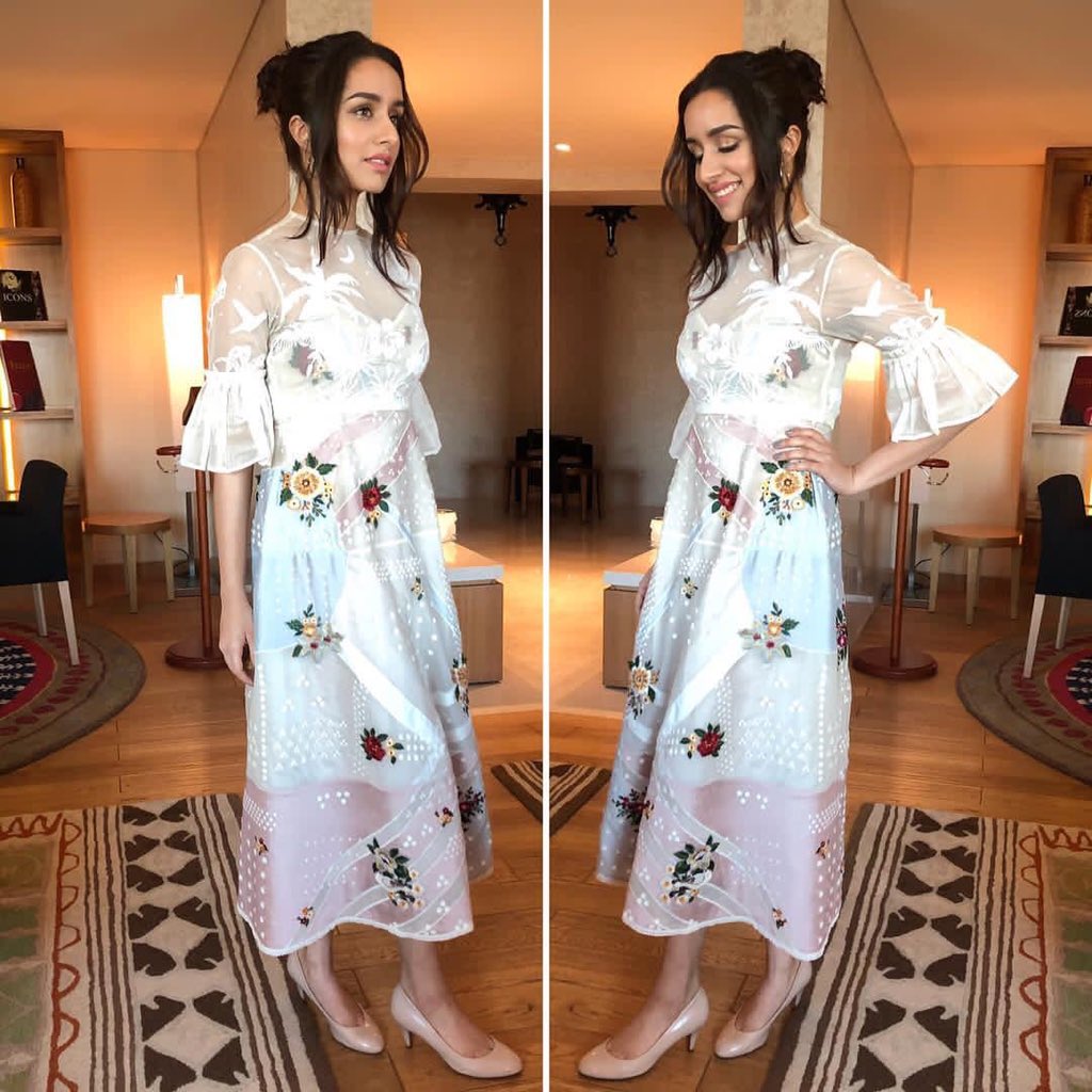 Shraddha Kapoor Shows Us How To Dress Up in All-White With Glamorous Style