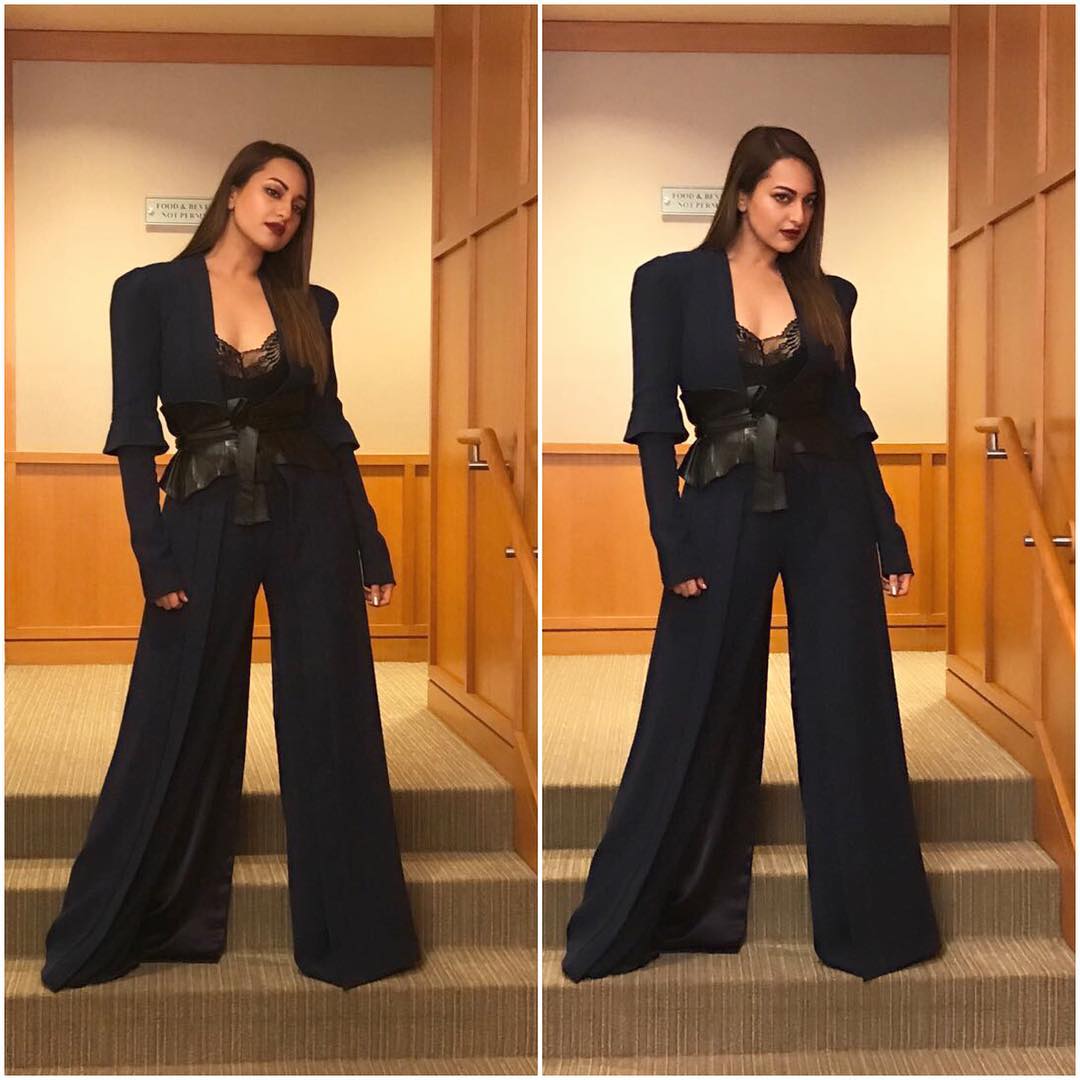 Sonakshi Sinha Looked Like A Boss in A Long Jacket Team Up With Legged Pants From SR Store