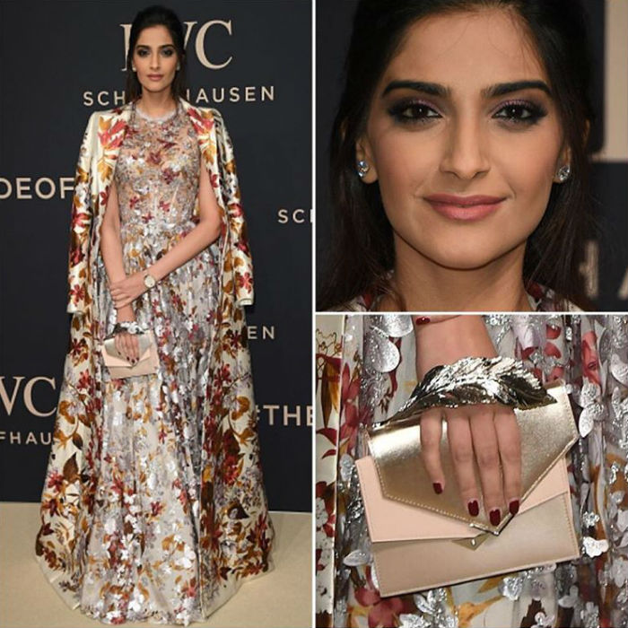 Sonam Kapoor in Ralph & Russo designer dress western wear attends the Decoding the Beauty of Time Gala Dinner